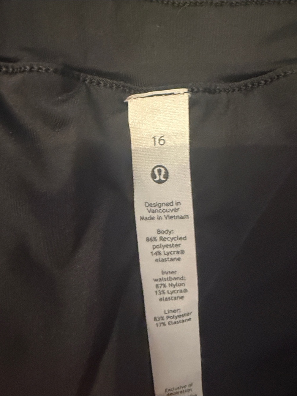 lululemon athletica Black Floral Athletic Shorts - Picture 3 of 3